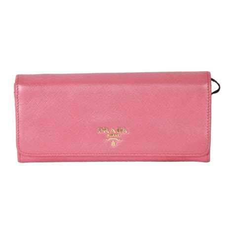 prada 1m1132 pink|PRADA Pink SAFFIANO Leather FLAP CONTINENTAL WALLET .